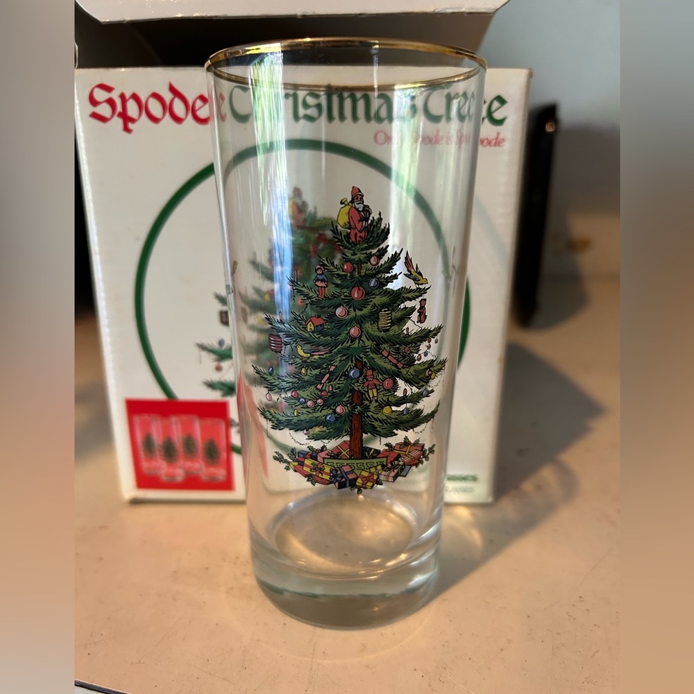 Spode Christmas highball glass